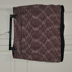 Ann Taylor Loft knit skirt with black slip size 14